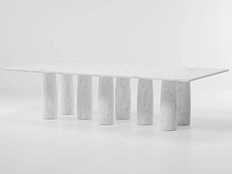 Table à manger rectangulaire en marbre Il Colonnato KETTAL KSA101400-KSA101700 usine KETTAL de l'Italie