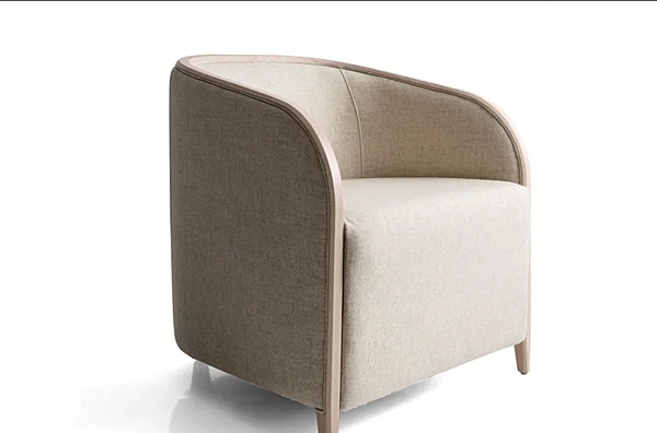 Fauteuil en tissu rembourré BROSS BRIG 1600 usine BROSS de l'Italie. Foto №1