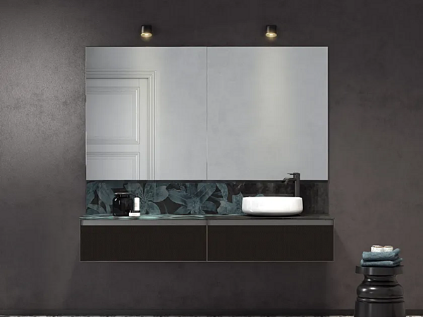 Meuble de salle de bain mural en laminam avec tiroirs ARTELINEA SKIN AL589 usine ARTELINEA de l'Italie. Foto №1