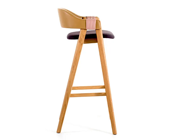 Tabouret en bois avec dossier Mathilda Moroso usine Moroso de l'Italie. Foto №2