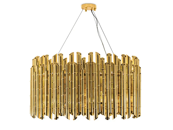 Lampe suspendue en laiton Saki BRABBU usine BRABBU de l'Italie. Foto №1