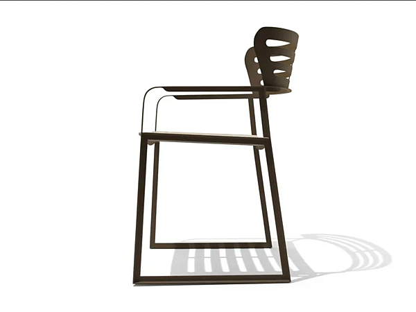 Chaise de jardin à base patinée avec accoudoirs GEA GIORGETTI 87041 usine GIORGETTI de l'Italie. Foto №4