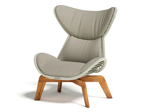 Fauteuil d'extérieur en tissu Atmosphera Harp HP.LC usine ATMOSPHERA de l'Italie. Foto №1