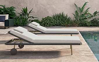 Chaise longue RUGIANO LSE39L/G usine RUGIANO de l'Italie