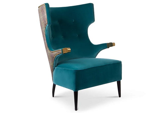 Fauteuil en cuir rembourré avec accoudoirs Sika BRABBU usine BRABBU de l'Italie. Foto №2