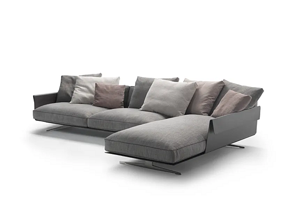 Canapé en tissu avec méridienne Bretton FLEXFORM usine FLEXFORM de l'Italie. Foto №3