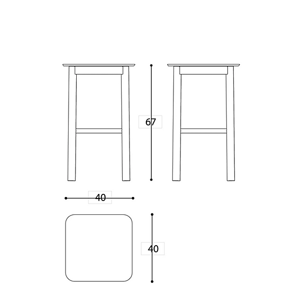 Tabouret en aluminium revêtu de poudre avec repose-pieds VARASCHIN 244SG, 244SGB, 244SGI, 244SGBI usine VARASCHIN de l'Italie. Foto №5