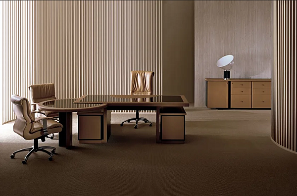 Bureau exécutif rectangulaire en bois Elite i 4 Mariani usine i 4 Mariani de l'Italie. Foto №2