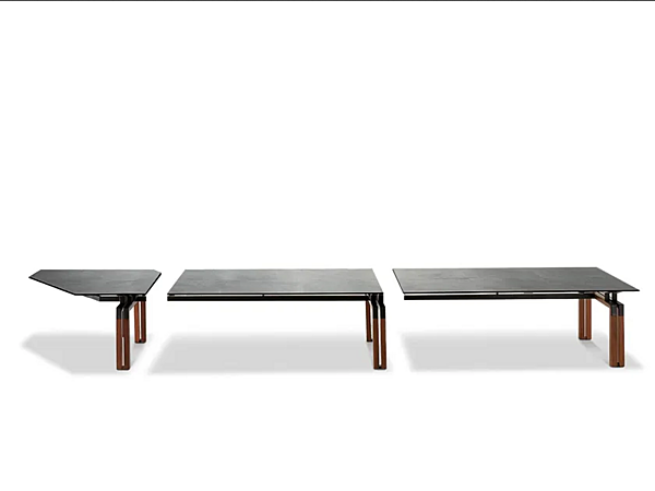 Table de réunion modulaire en cuir tanné Paso Doble i 4 Mariani usine i 4 Mariani de l'Italie. Foto №2