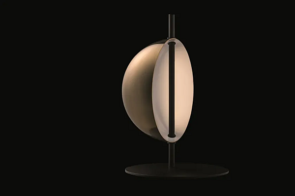 Lampe de table en métal LED basse tension Superluna 297 Oluce usine Oluce de l'Italie. Foto №3