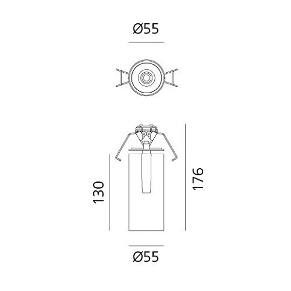 Spotlight ajustable en aluminium LED Vector Artemide usine Artemide de l'Italie. Foto №9