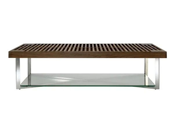 Table basse rectangulaire en noyer LIGNE ROSET Ponton 11497862 usine LIGNE ROSET de l'Italie. Foto №1