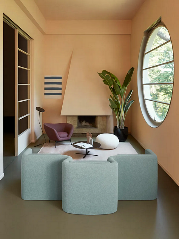 Canapé modulaire en tissu Gala Saba usine SABA de l'Italie. Foto №4