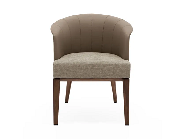 Fauteuil en cuir avec accoudoirs Aura GIORGETTI 63970, 63971 usine GIORGETTI de l'Italie. Foto №1
