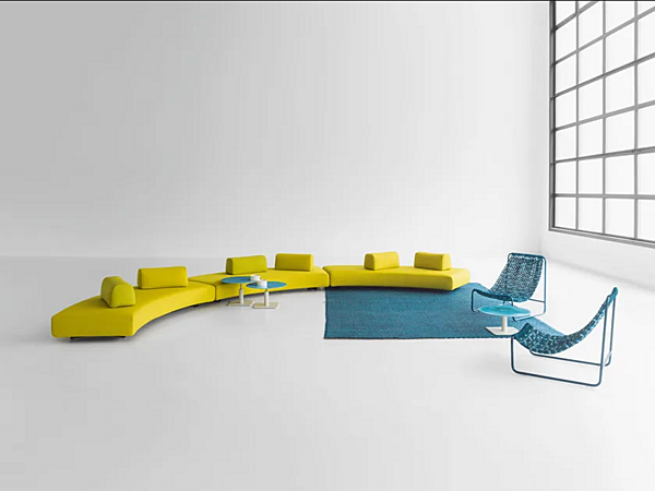 Canapé modulable en tissu Orlando PAOLA LENTI usine PAOLA LENTI de l'Italie. Foto №3