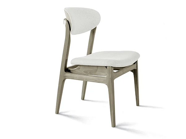 Chaise rembourrée en noyer Agio C 645 DALE usine Dale Italia (by Cantiero) de l'Italie. Foto №1