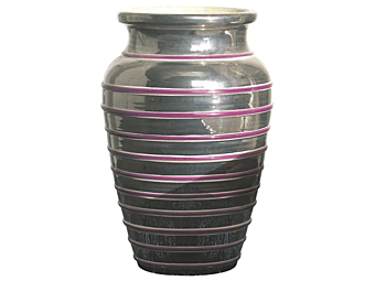 Vase en céramique fait main violargento L_Antica Deruta VA/R/1114/50