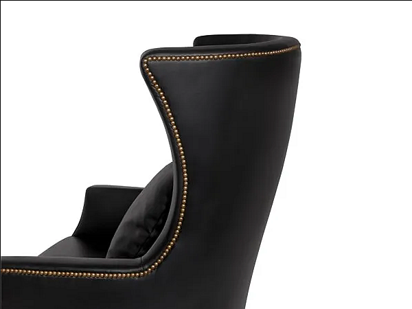 Fauteuil en cuir rembourré avec accoudoirs BRABBU collection Dukono usine BRABBU de l'Italie. Foto №6