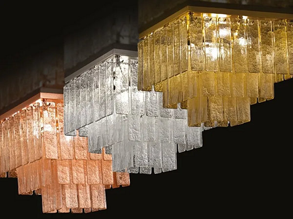 Lampe de plafond en verre de Murano LED Charleston MULTIFORME usine MULTIFORME de l'Italie. Foto №1