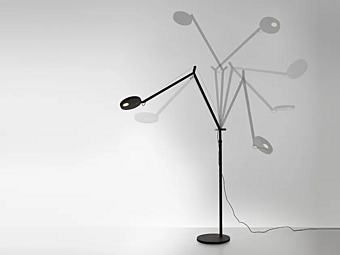 Lampe de lecture sur pied LED en aluminium Demetra Artemide Lampe de lecture sur pied LED en aluminium Demetra Artemide usine Artemide de l'Italie