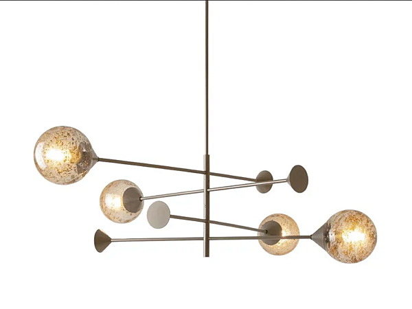Suspension en verre soufflé et métal GIORGETTI New Kendama GA663G, GA663GUS usine GIORGETTI de l'Italie. Foto №1