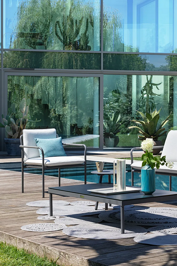 Fauteuil de jardin en aluminium avec accoudoirs Atmosphera collection Air usine ATMOSPHERA de l'Italie. Foto №3