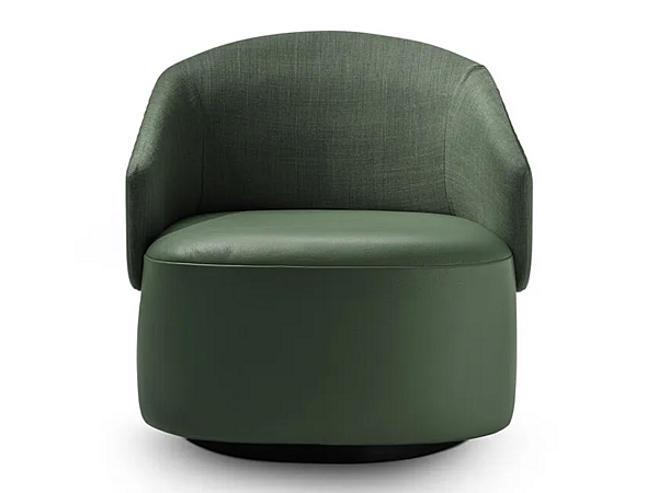 Fauteuil en tissu et cuir avec accoudoirs TWIBE I 4 Mariani usine i 4 Mariani de l'Italie. Foto №2