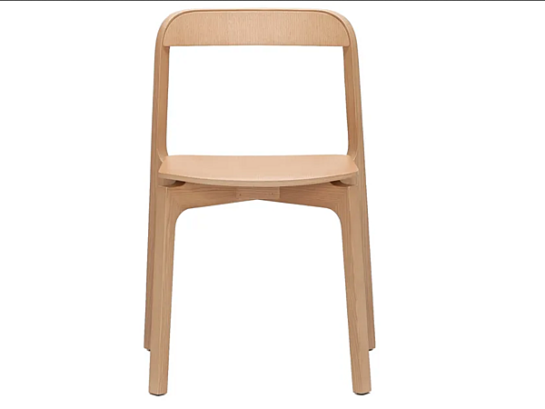Chaise empilable en frêne Contorna Kristalia usine Kristalia de l'Italie. Foto №1