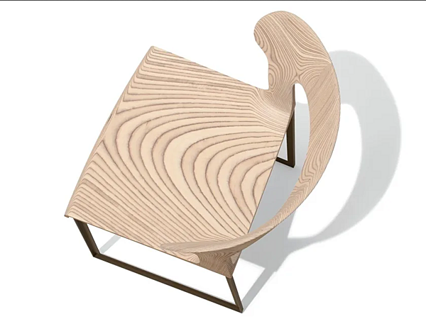 Chaise de jardin à base glissante en matériau GEA GIORGETTI 87040 usine GIORGETTI de l'Italie. Foto №2