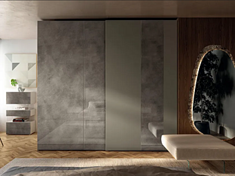 Armoire sectionnelle avec portes coulissantes en matériau LAGO N O W Quick Sliding 1172 usine LAGO de l'Italie