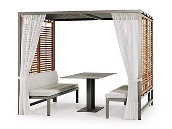 Gazebo en aluminium avec table Alcova Atmosphera