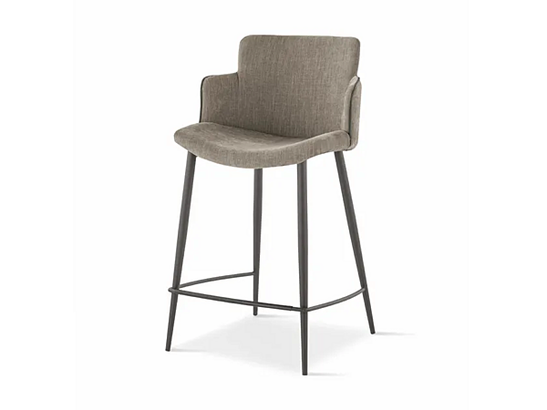 Tabouret en cuir éco avec dos Carol SEDIT usine SEDIT de l'Italie. Foto №1