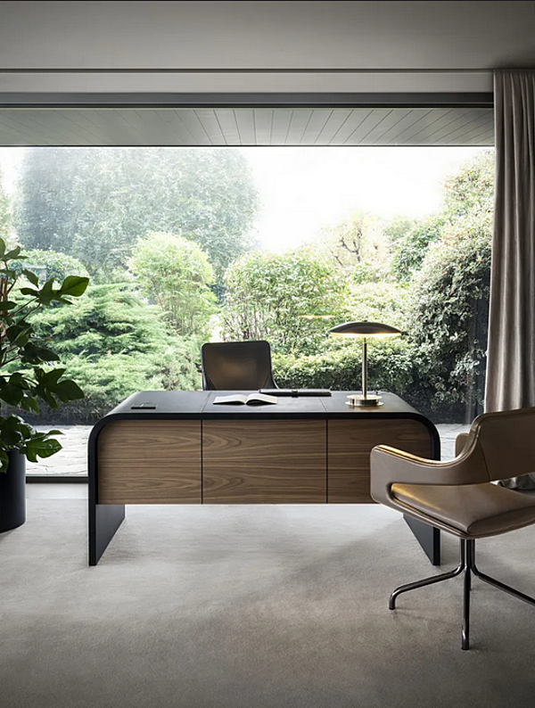 Bureau en bois rectangulaire avec tiroirs Nami i 4 Mariani usine i 4 Mariani de l'Italie. Foto №7