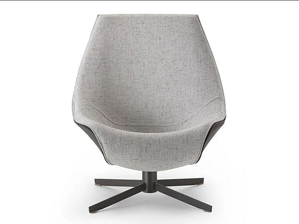 Fauteuil pivotant en tissu beige I 4 Mariani usine i 4 Mariani de l'Italie. Foto №2