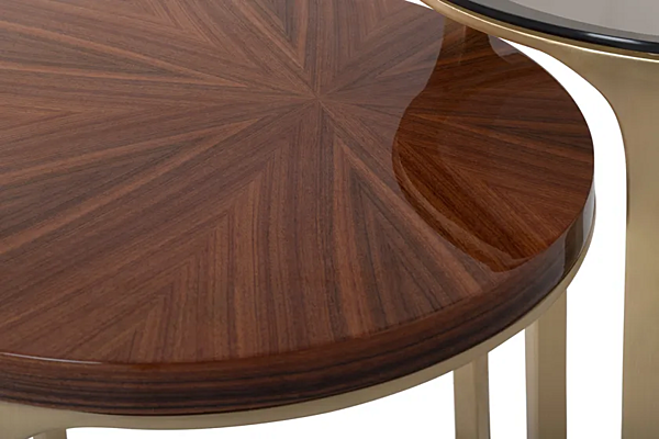 Table basse ronde en laiton Luray BRABBU usine BRABBU de l'Italie. Foto №6