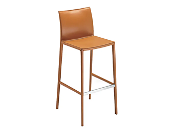 Tabouret rembourré haut en tissu ZANOTTA Leo 2292