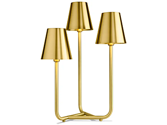 Lampe de table en laiton satiné trio GHIDINI1961 AC403SB103