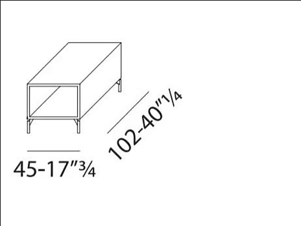 Table basse en bois 525 Nordic VIBIEFFE usine VIBIEFFE de l'Italie. Foto №2