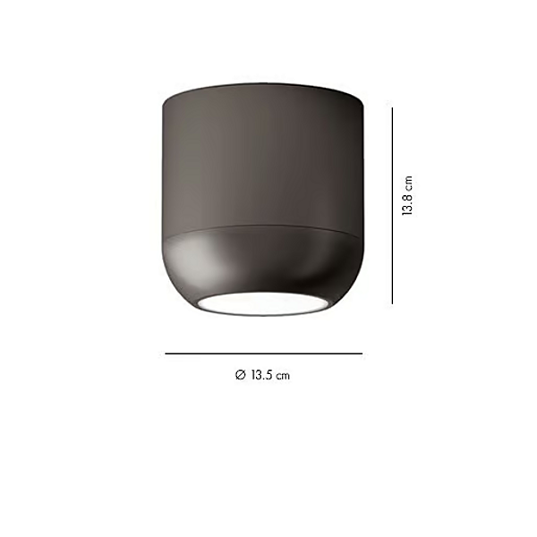 Lampe de plafond LED dimmable en métal AXOLIGHT URBAN PL URBAN P, PL URBAN M, PL URBAN G usine Axolight de l'Italie. Foto №9