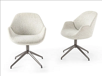 Fauteuil en tissu Calathea GIORGETTI
