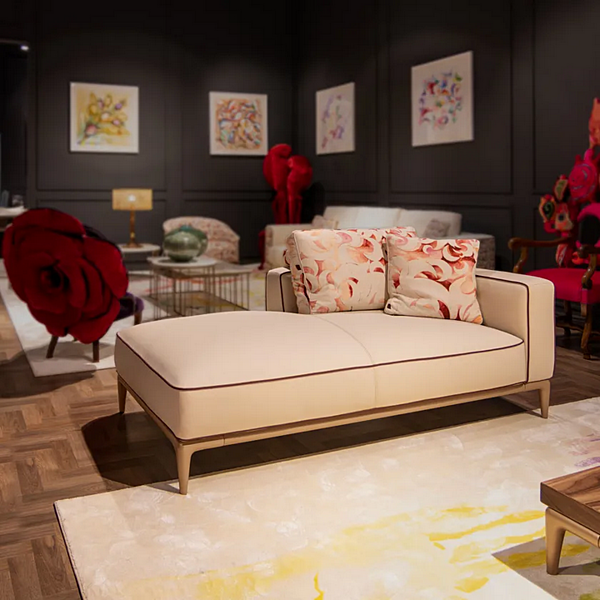 Lit de jour en cuir rembourré Moon H FORMITALIA -Dormeuse-B usine FORMITALIA de l'Italie. Foto №2