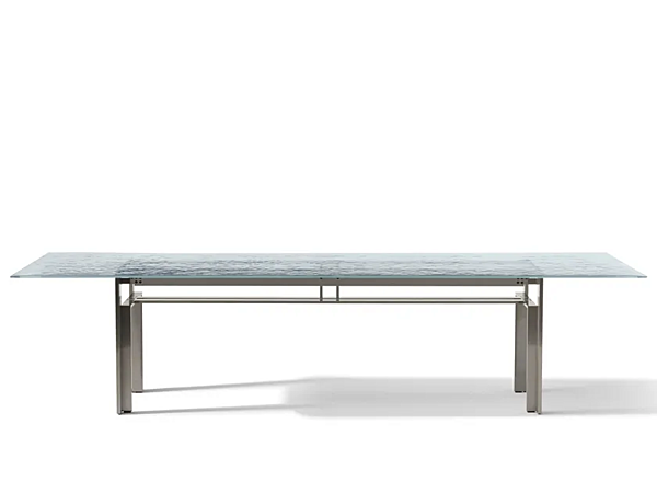 Table rectangulaire en verre et acier CASSINA Doge Laguna usine CASSINA de l'Italie. Foto №2