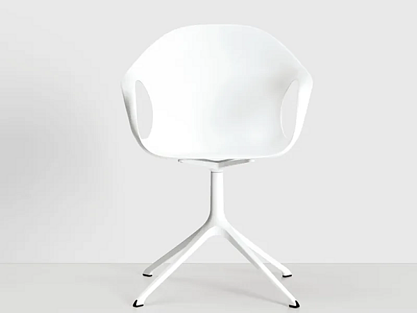 Chaise en polyuréthane avec accoudoirs et base à 4 branches Elephant Kristalia usine Kristalia de l'Italie. Foto №1