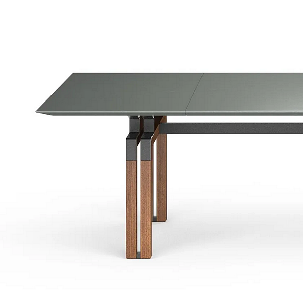 Table de réunion rectangulaire avec plateau en cuir Paso Doble i 4 Mariani usine i 4 Mariani de l'Italie. Foto №3