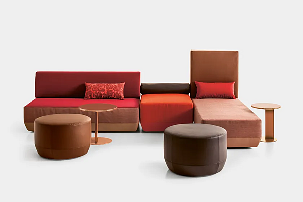 Canapé modulable en tissu Moroso Bikini Island usine Moroso de l'Italie. Foto №8