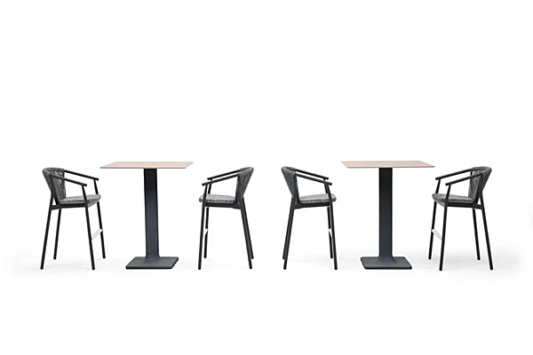 Tabouret en aluminium peint en poudre avec repose-pieds VARASCHIN Smart 247SG, 247SGS usine VARASCHIN de l'Italie. Foto №4