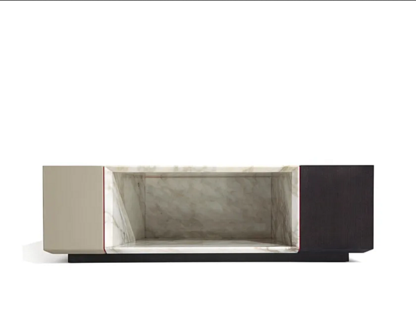 Table basse carrée en bois Scaleno GIORGETTI 90250 usine GIORGETTI de l'Italie. Foto №2