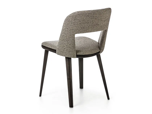 Chaise en tissu rembourré avec dos ouvert BROSS PATH 1560 usine BROSS de l'Italie. Foto №2
