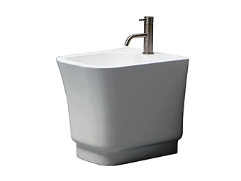 Bidet mural en céramique dos au mur Osaka Gaia Mobili usine GAIA de l'Italie