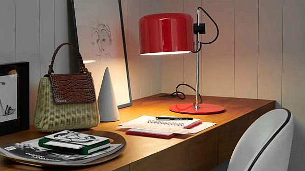 Lampe de table réglable en métal Oluce Coupe 2202 usine Oluce de l'Italie. Foto №4